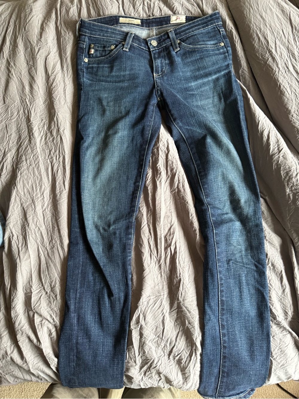 Ag Adriano Goldschmied Women's Skinny Jeans - Dark Blue Wash